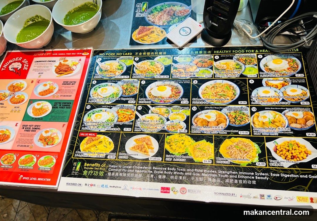 Thunder Spice Menu