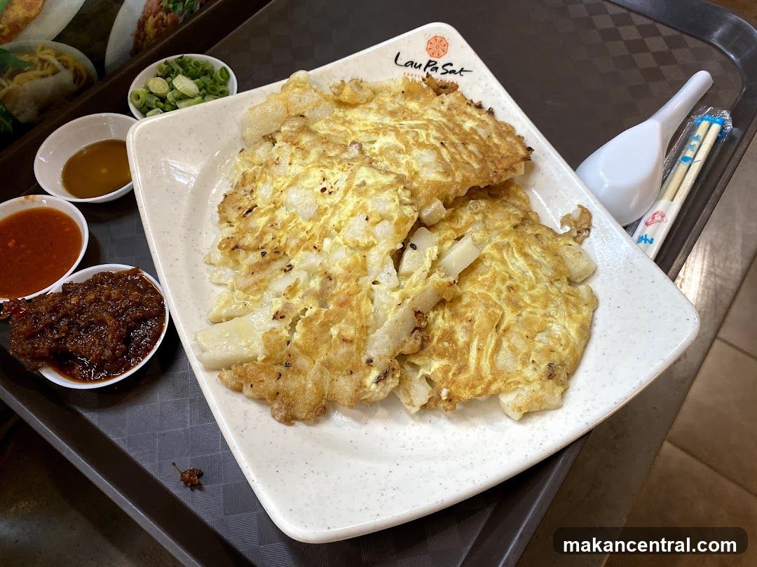 Fried Radish Cake with Condiments