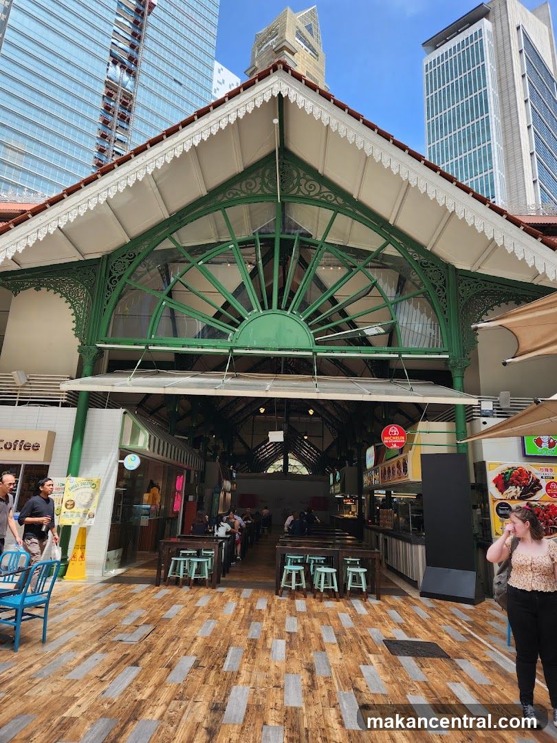 Outdoor Food Court with Seating
