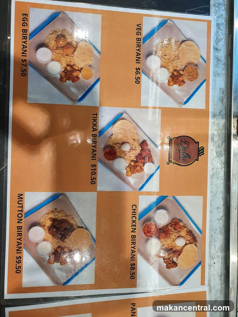 Biryani Menu