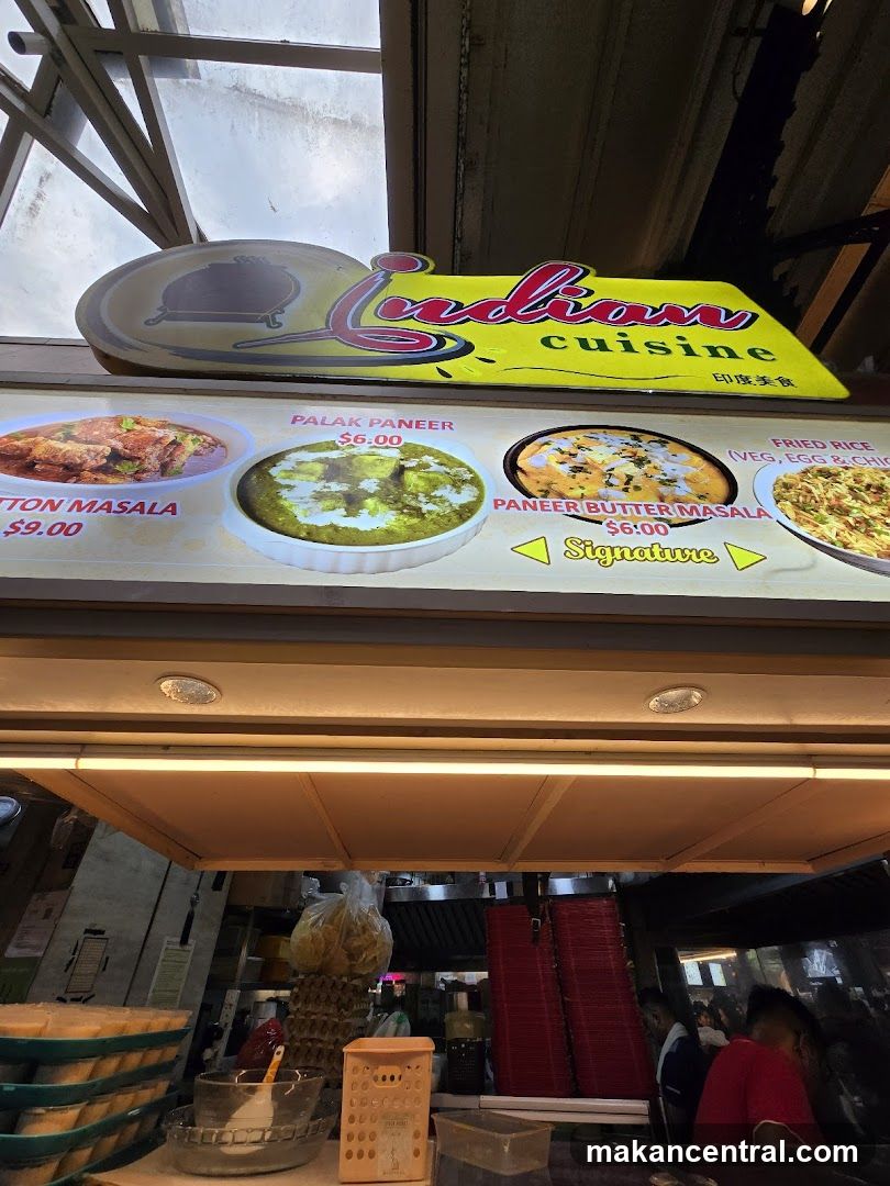 Indian Cuisine Menu