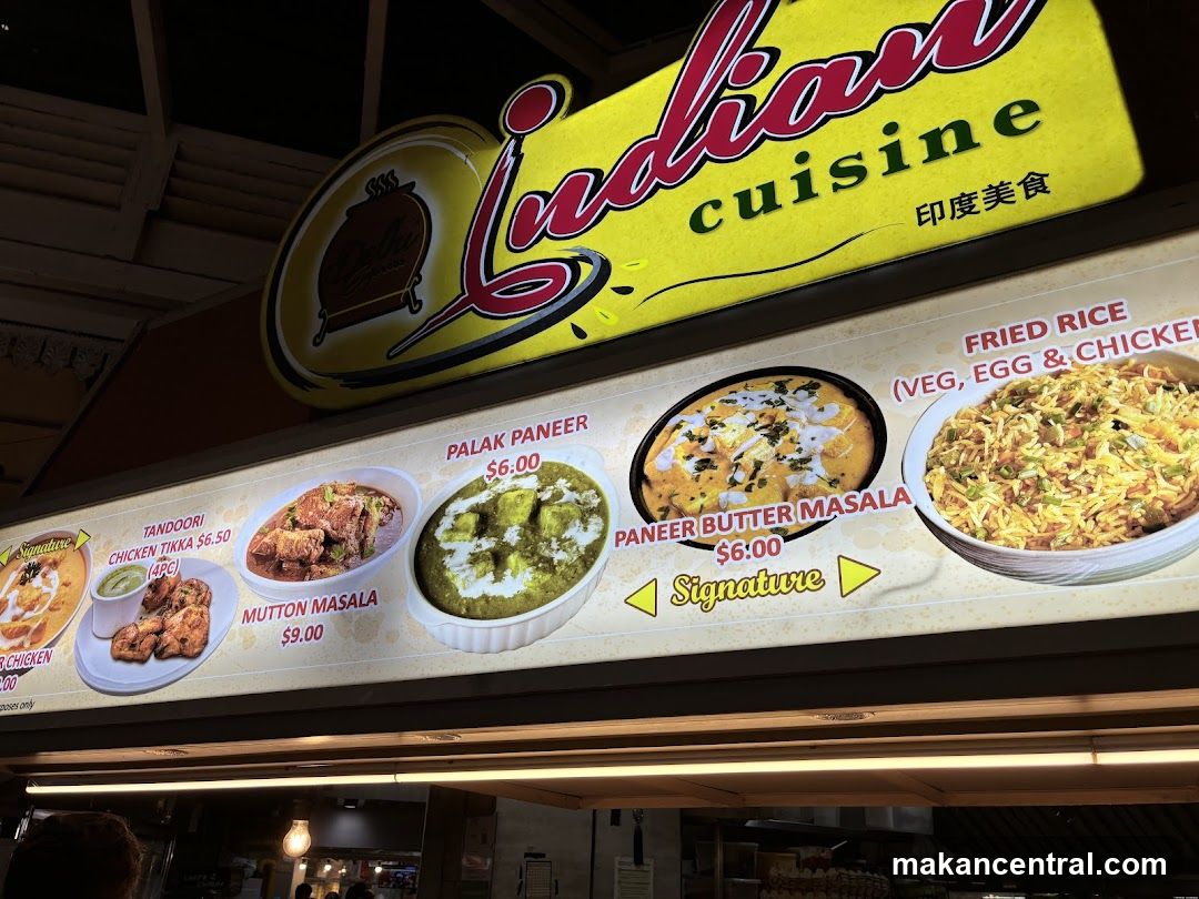 Indian Cuisine Menu