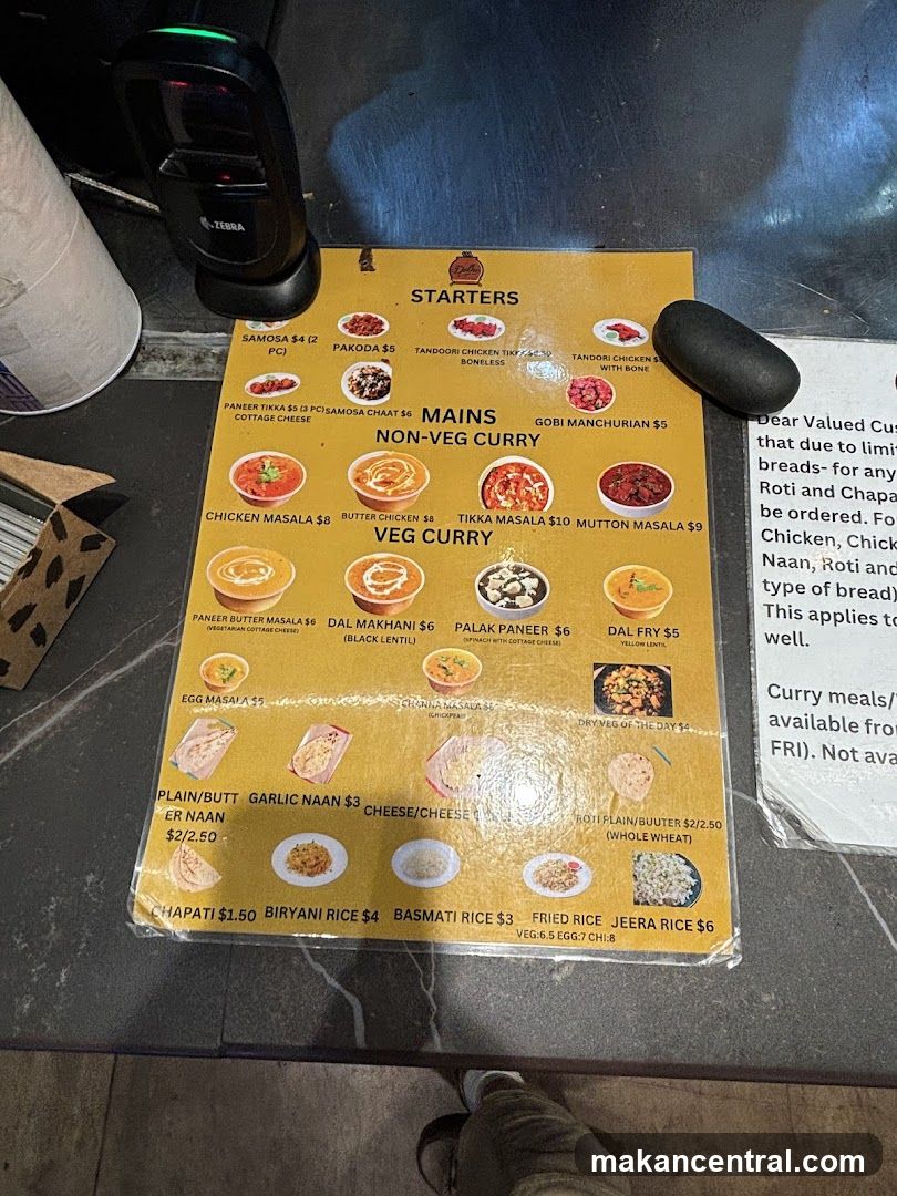 Indian Menu
