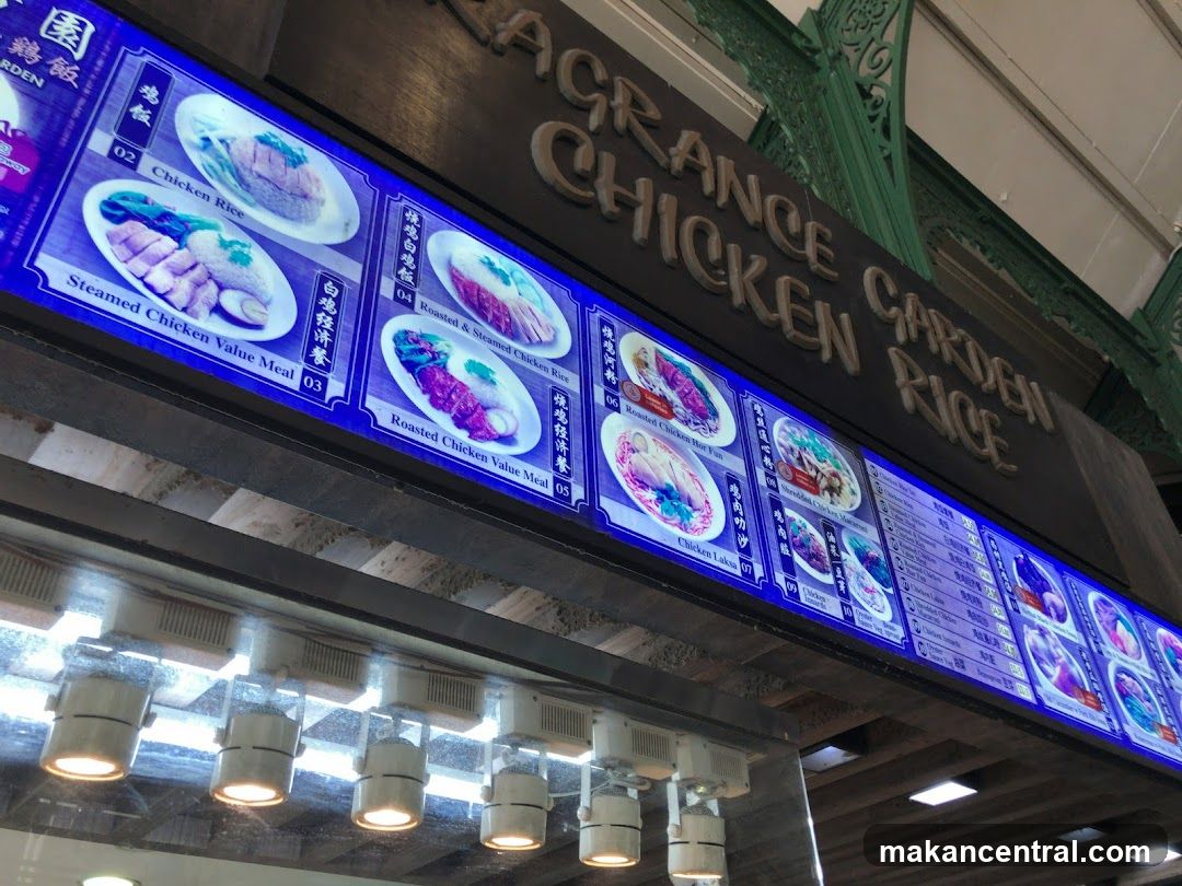Fragrance Garden Chicken Rice Menu
