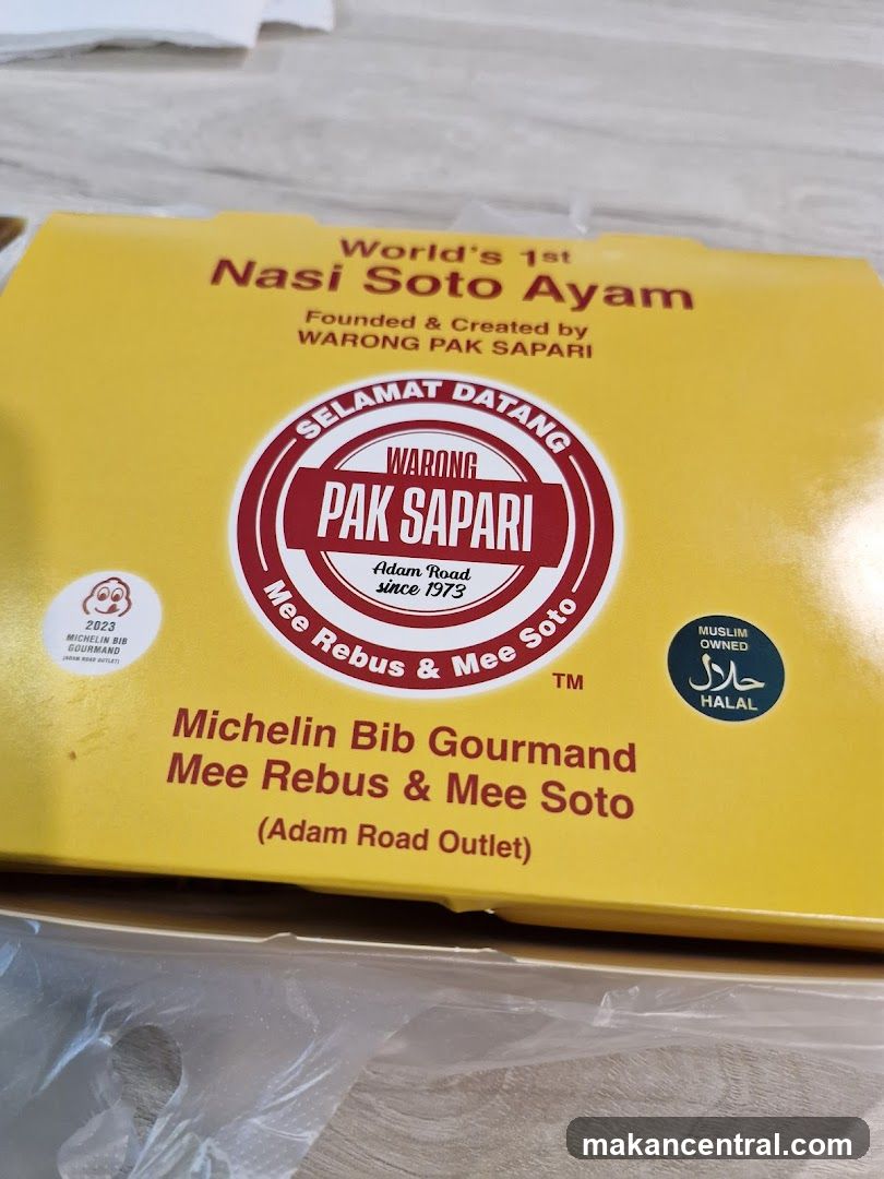 Warong Pak Sapari Nasi Soto Ayam Box