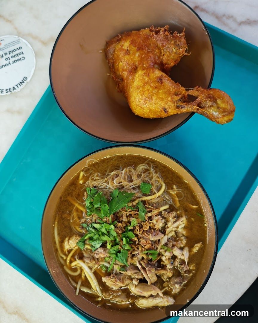 Chicken Noodle Soup and Fried Chicken
