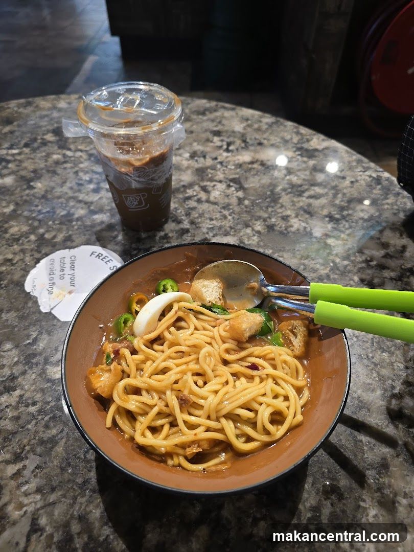 Noodle Dish and Drink