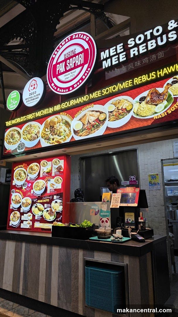 Food Stall with Menu and Food Displays