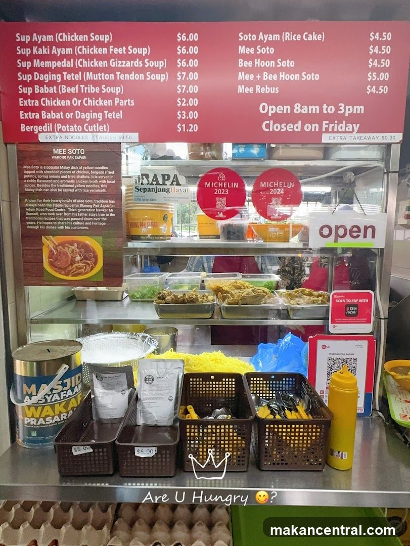 Warong Pak Sapari Menu