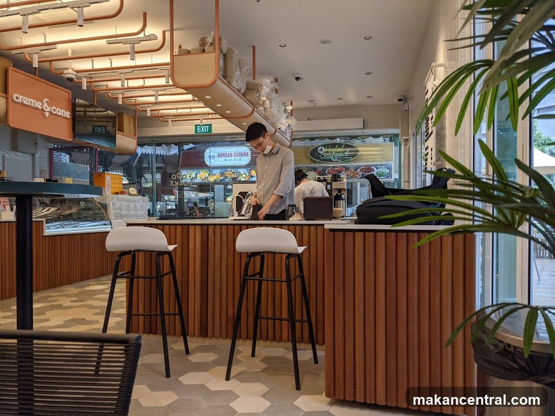 Cafe Interior with Staff