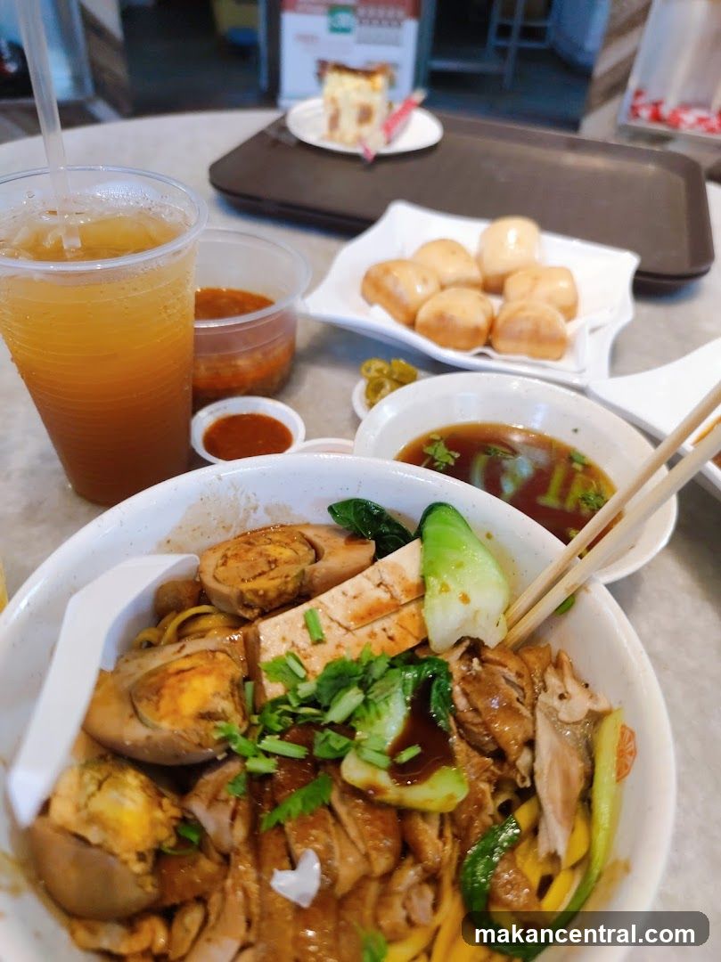 Noodles with Duck and Sides