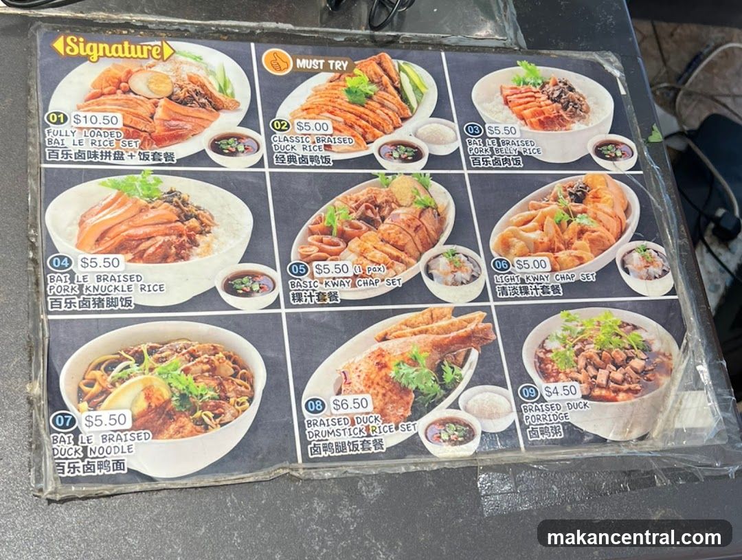Signature Menu
