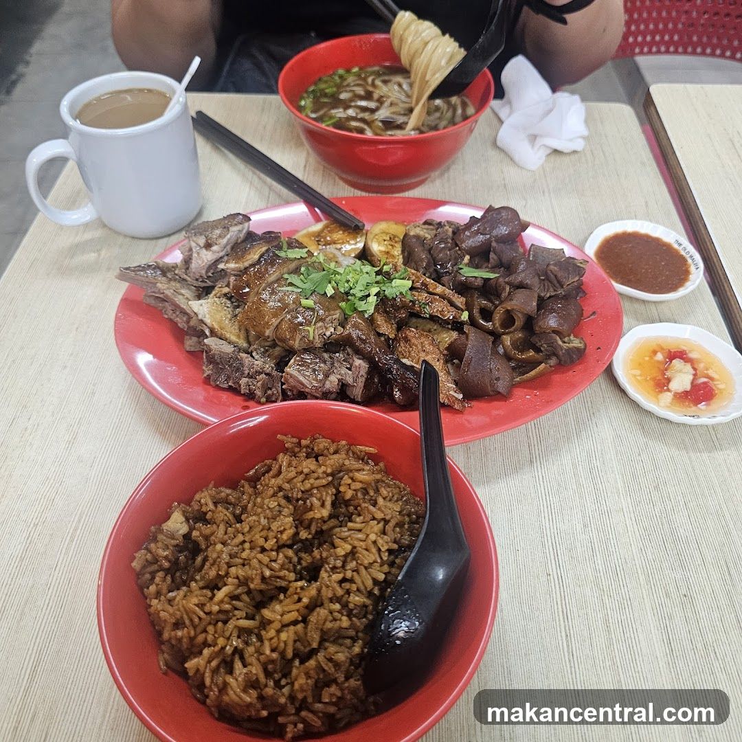 Assorted Braised Meats with Rice and Noodles