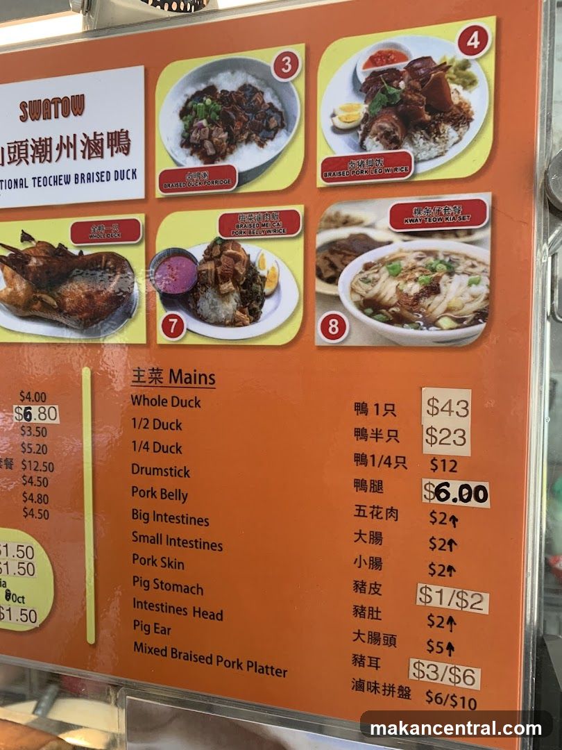 SWATOW TEOCHEW BRAISED DUCK Mains