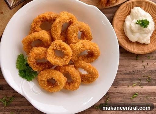 Onion Rings with Dip