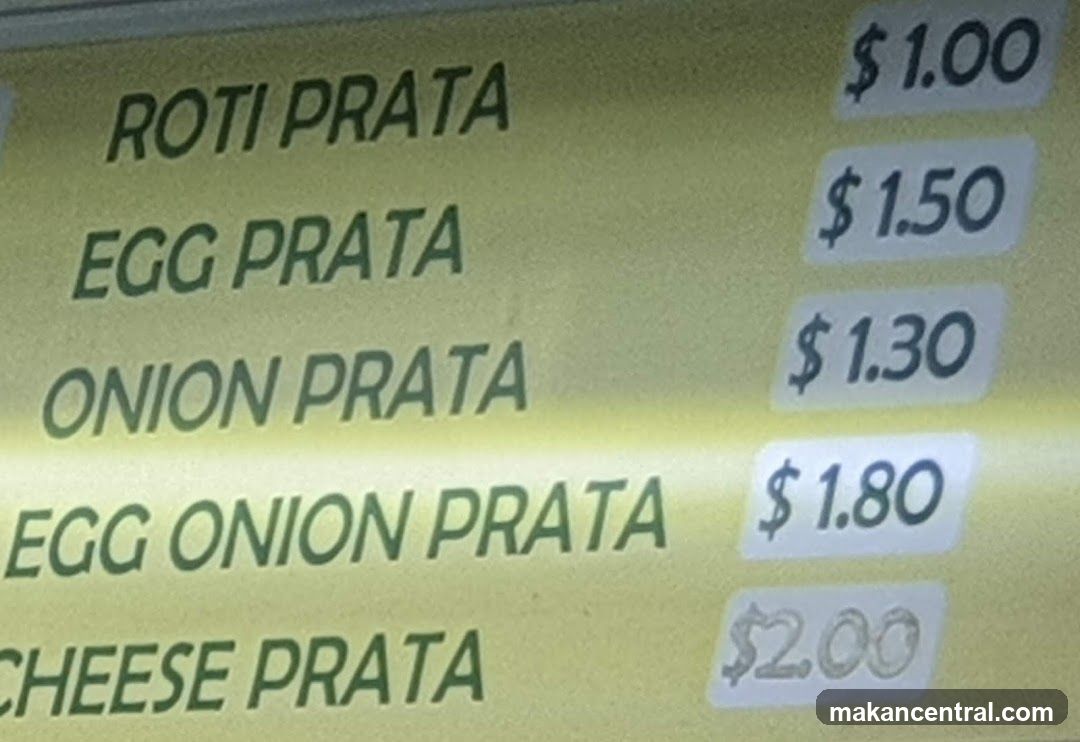Prata Menu