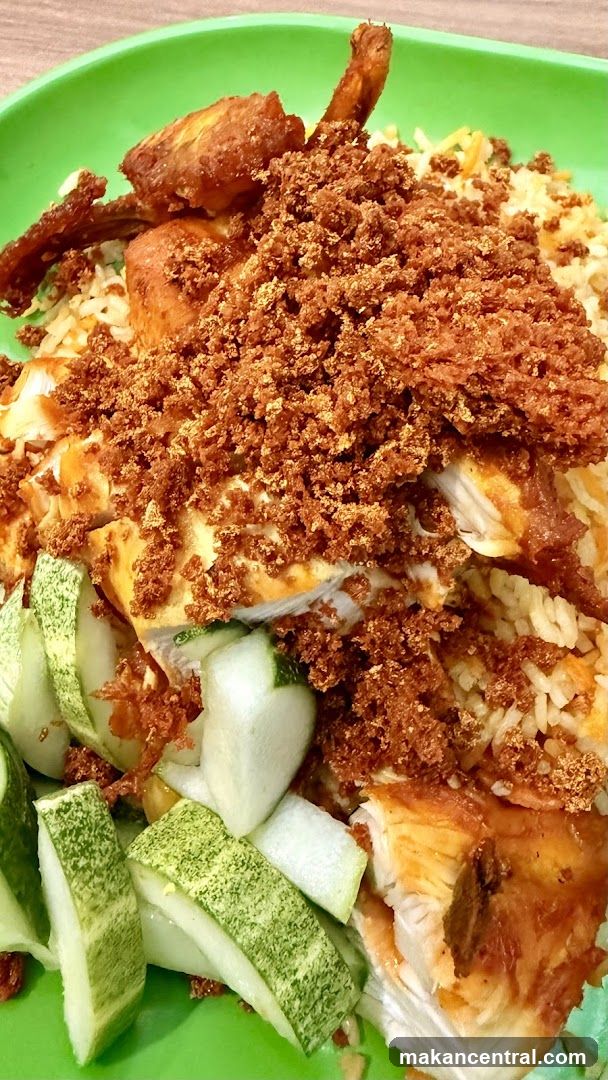 Chicken Rice with Crispy Topping