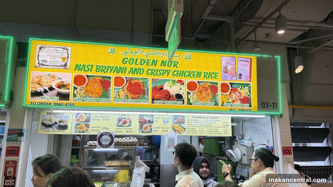 GOLDEN NUR NASI BRIYANI AND CRISPY CHICKEN RICE