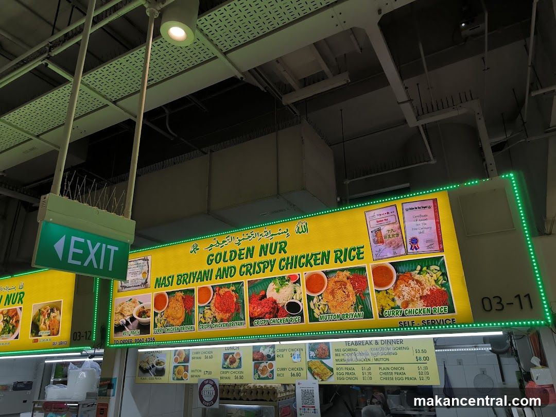Golden Nur Nasi Biryani and Crispy Chicken Rice Stall