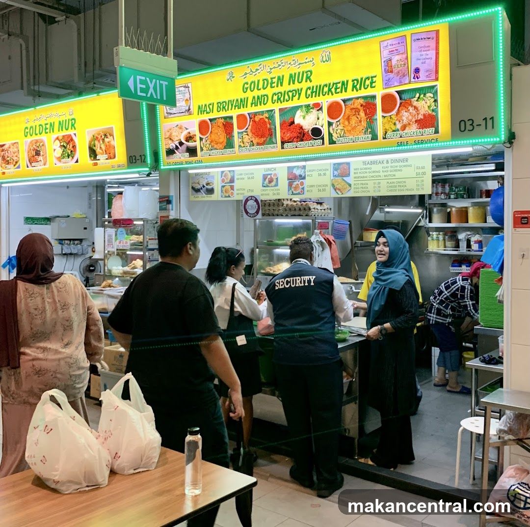 Golden Nur Nasi Biryani and Crispy Chicken Rice