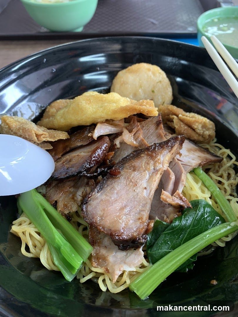 Noodles with Roasted Pork and Wontons