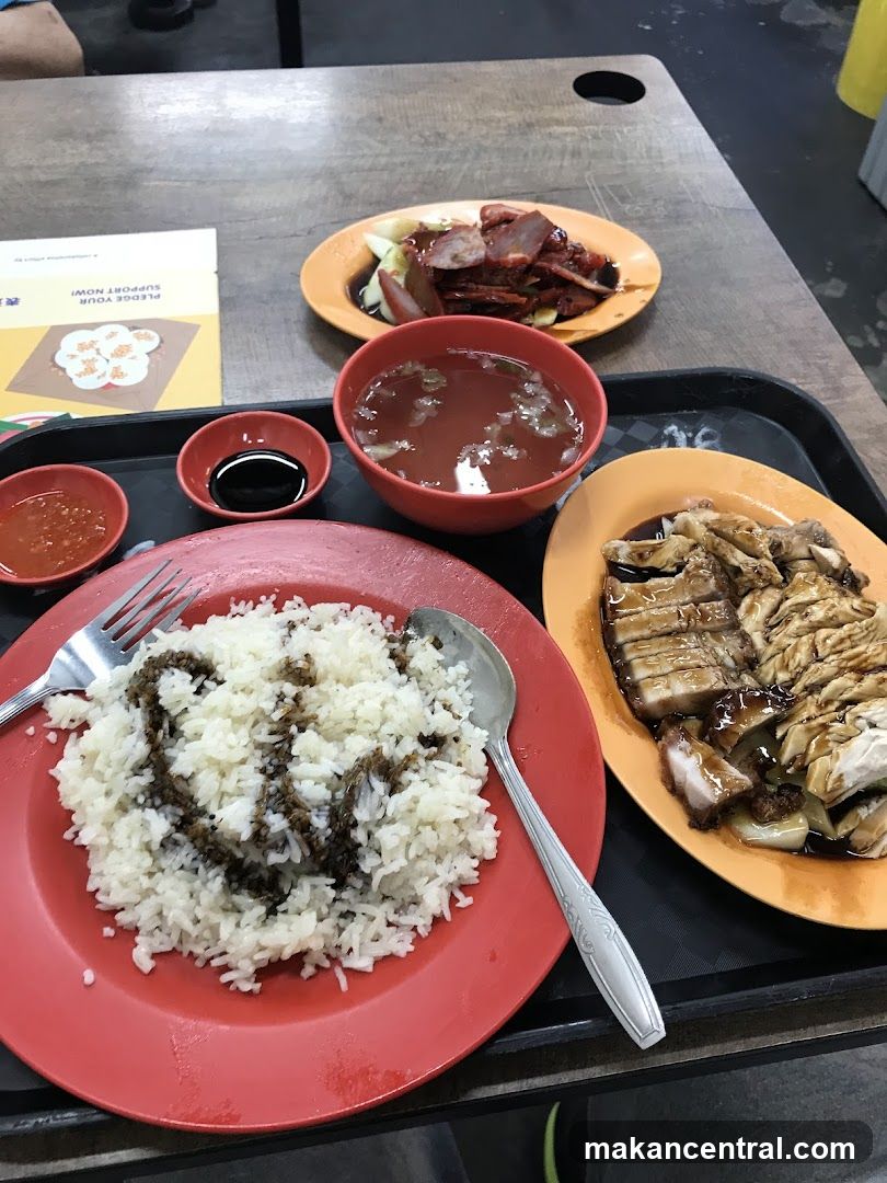 Hainanese Chicken Rice and Char Siew Rice