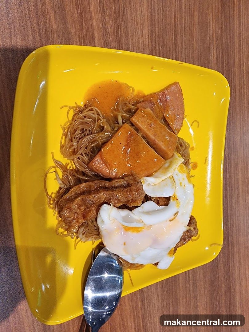 Noodles with Spam and Egg