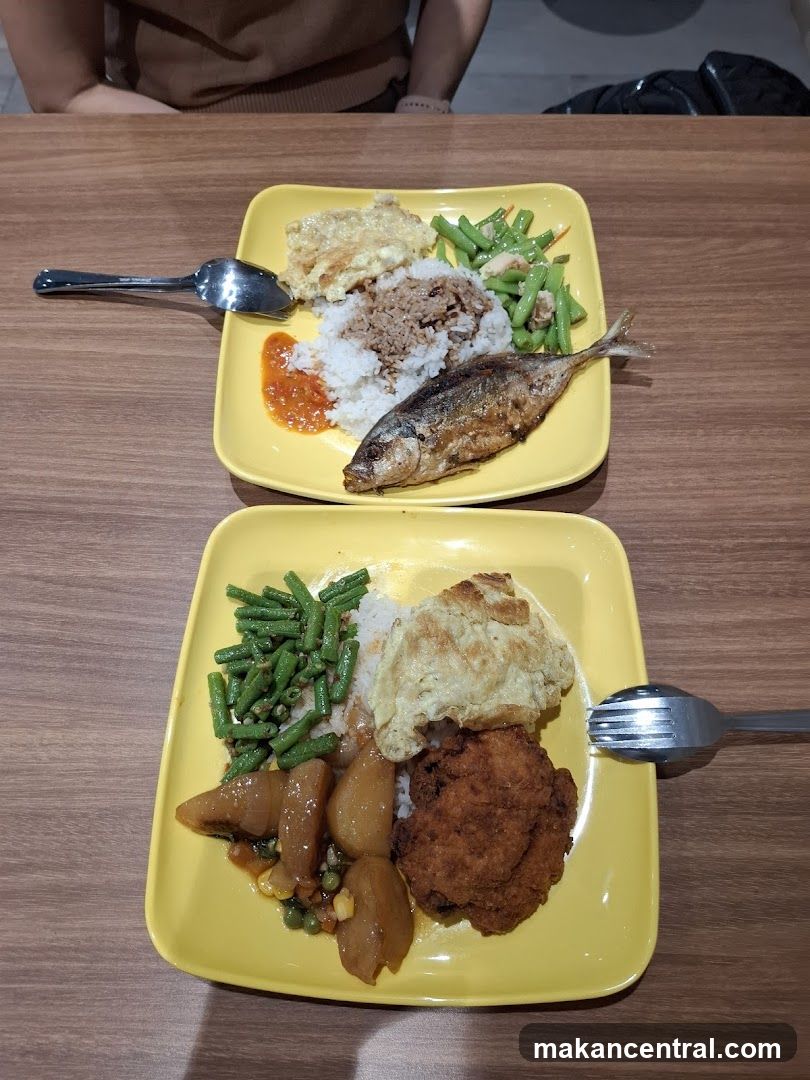 Two Plates of Food