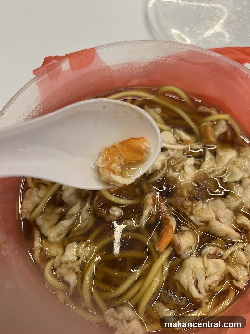Noodle Soup with Shrimp and Crab