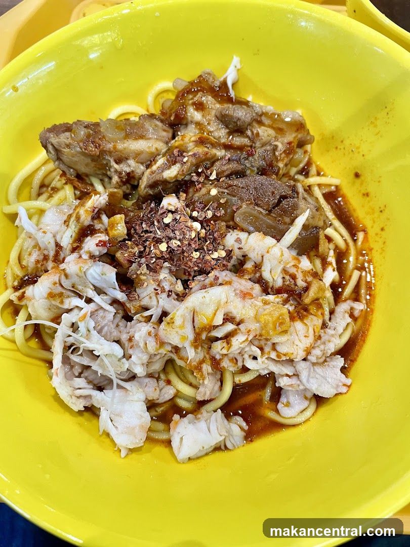 Noodles with Meat and Seafood