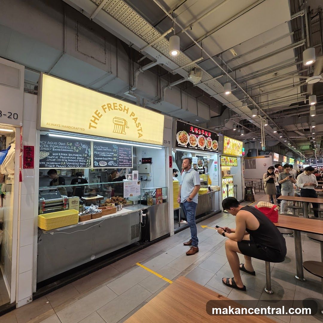 Food Stall with Pasta Menu