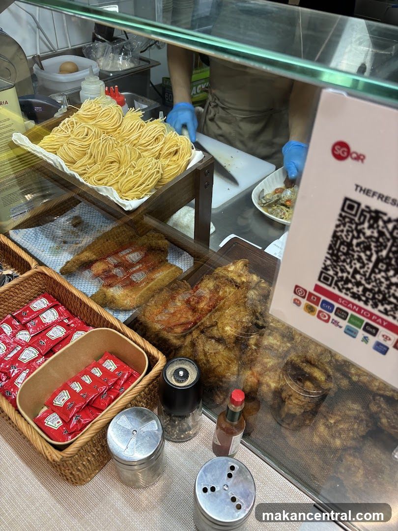 Food Display with QR Code Payment