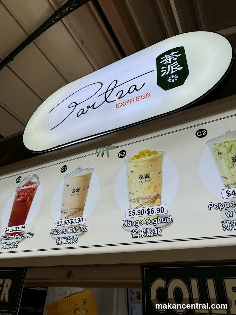 Tea Shop Menu