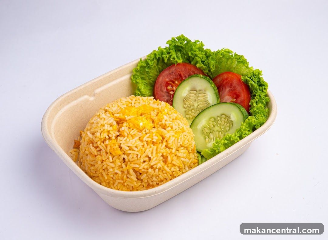Fried Rice with Salad