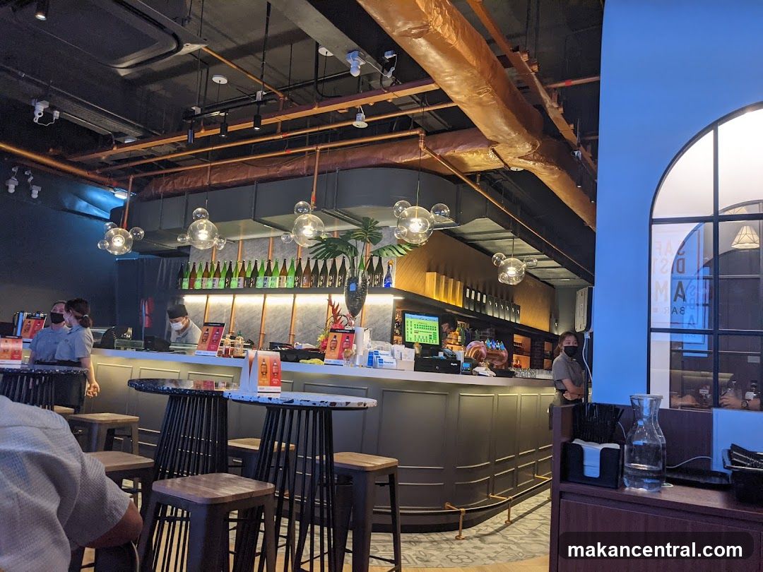 Bar Interior with Patrons and Staff