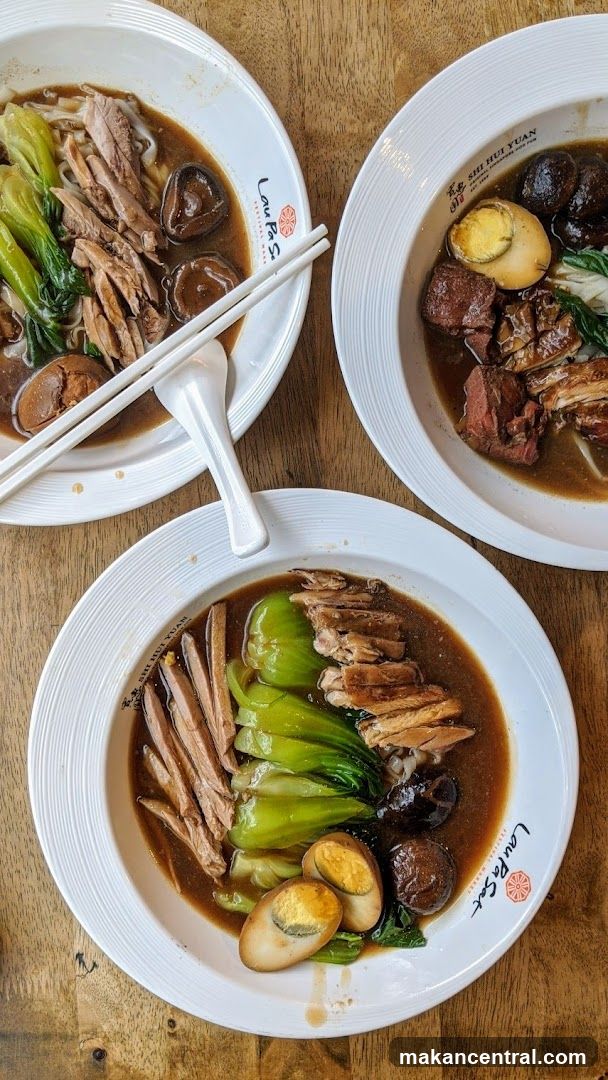 Three Bowls of Braised Duck Noodles