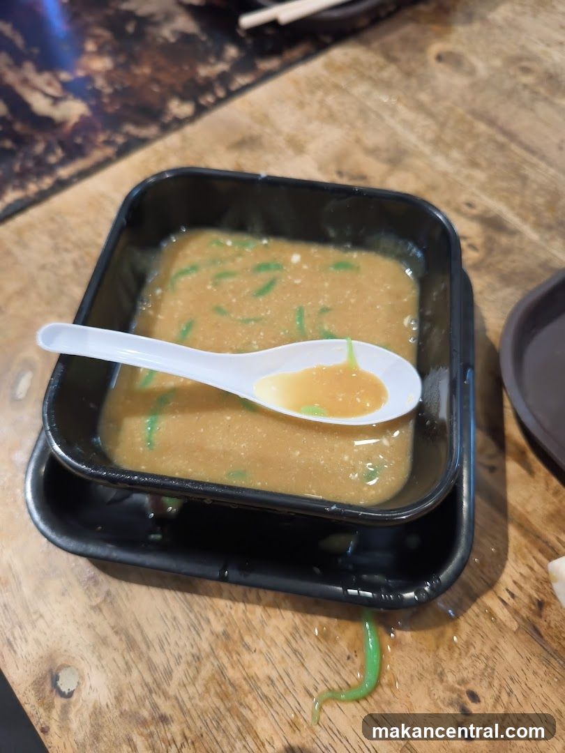 Dessert with Green Jelly Strands