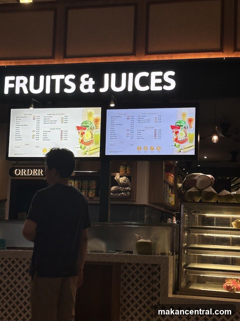 Fruits & Juices Menu