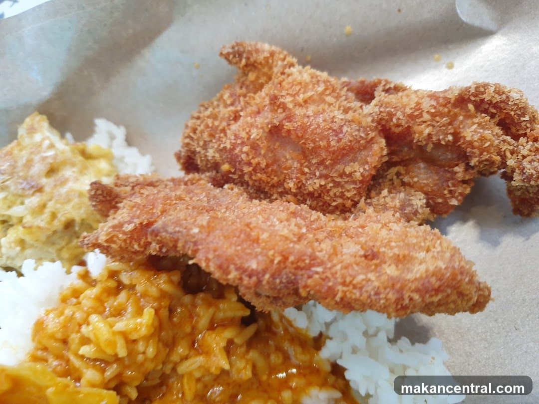 Fried Chicken with Rice and Curry