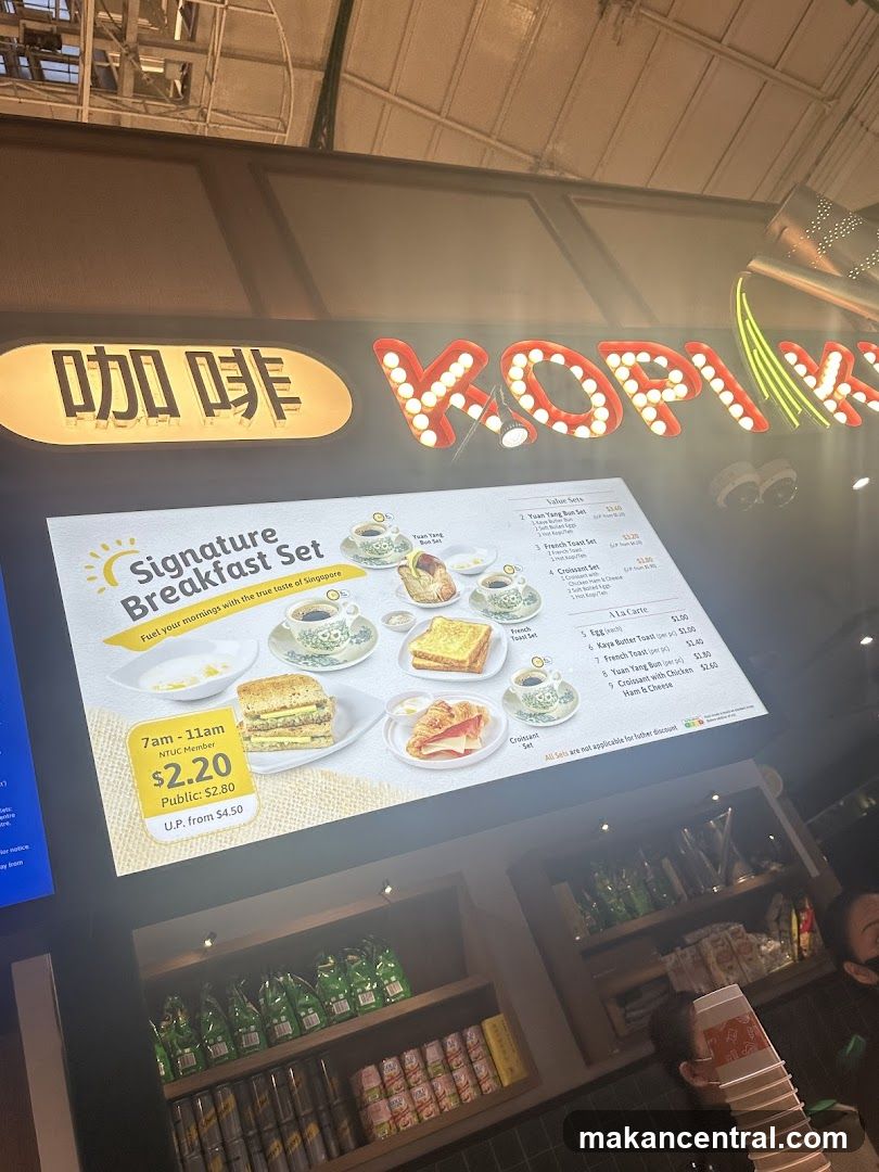 Kopi Coffee Shop Menu