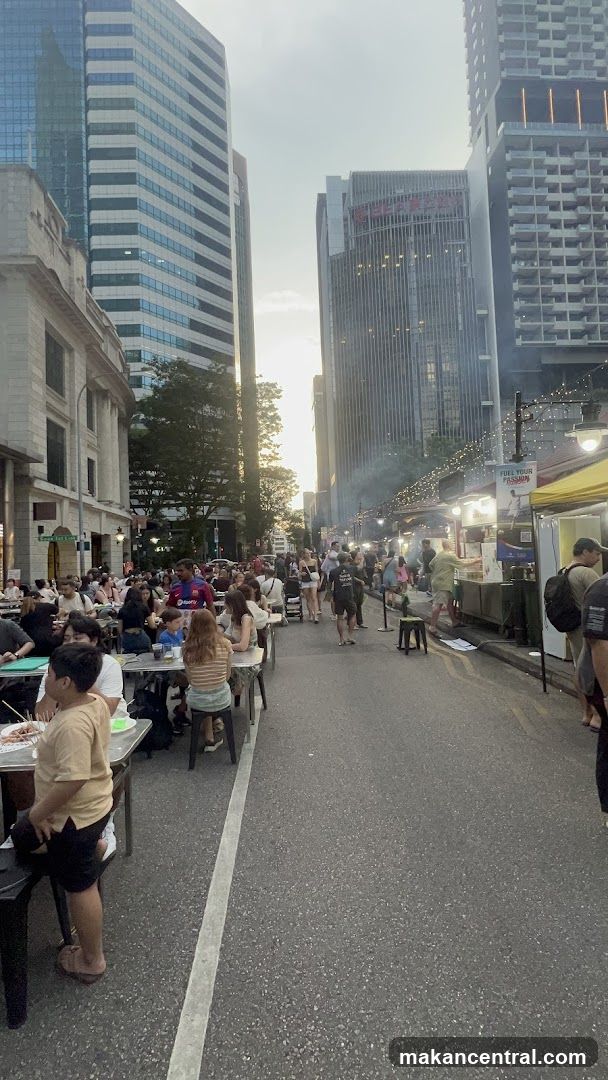 Street Food Market at Dusk