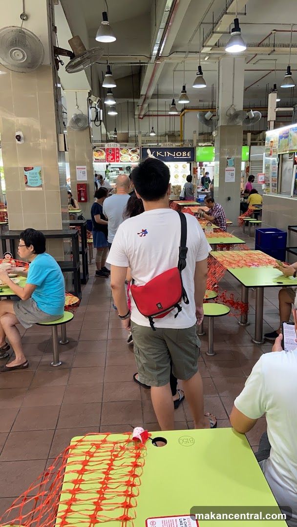 Food court with diners
