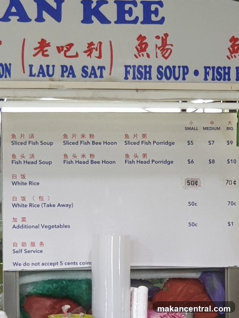 Fish Soup Menu