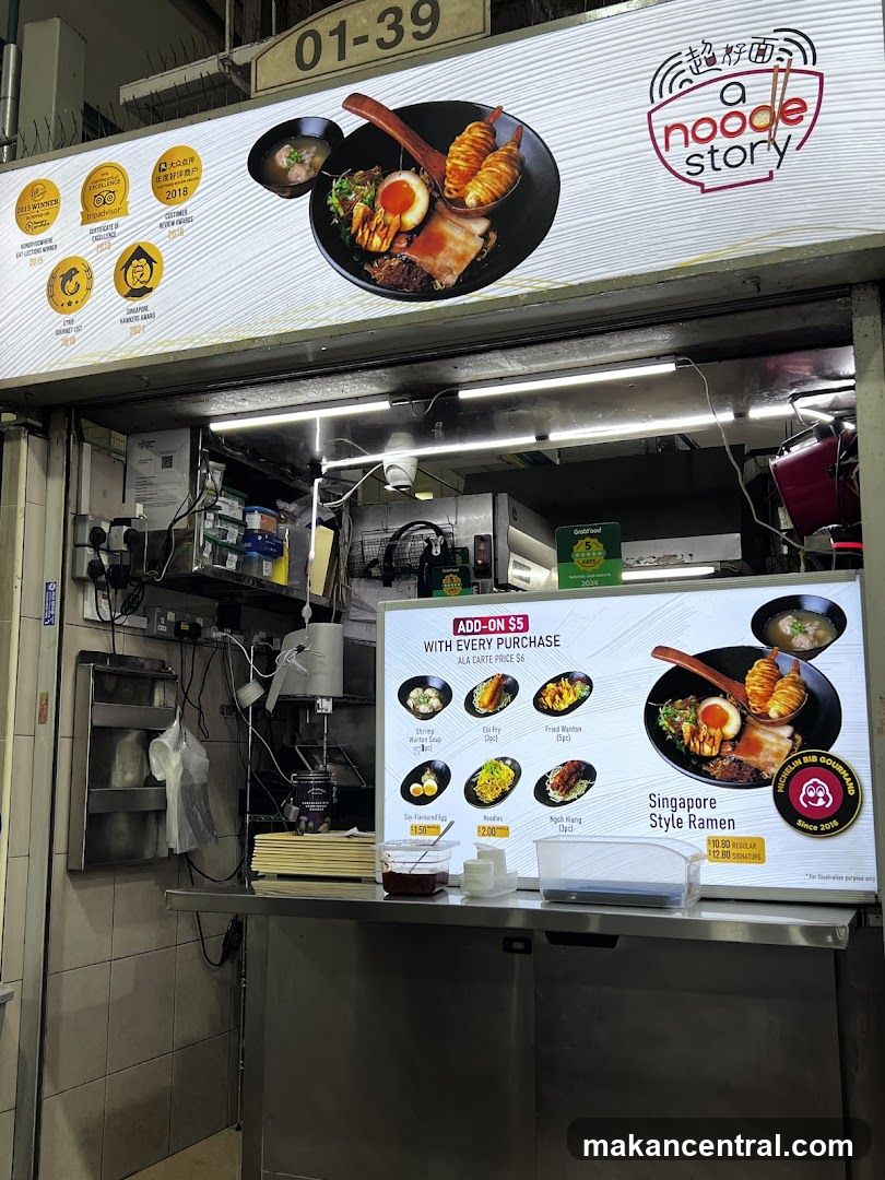 A Noodle Story Menu