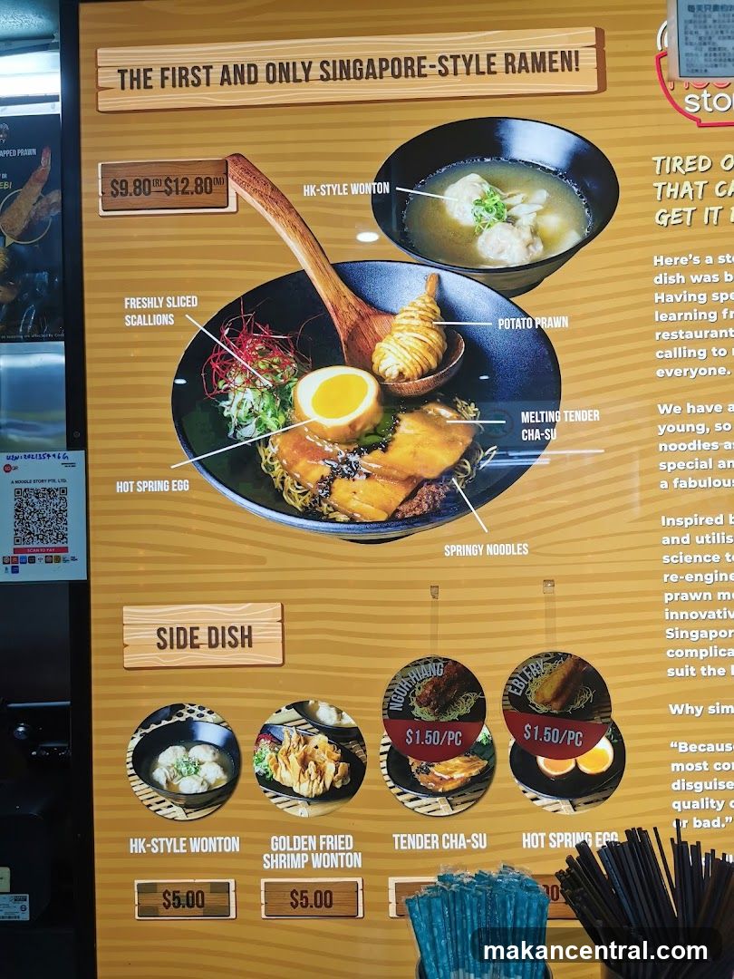Singapore-Style Ramen Menu