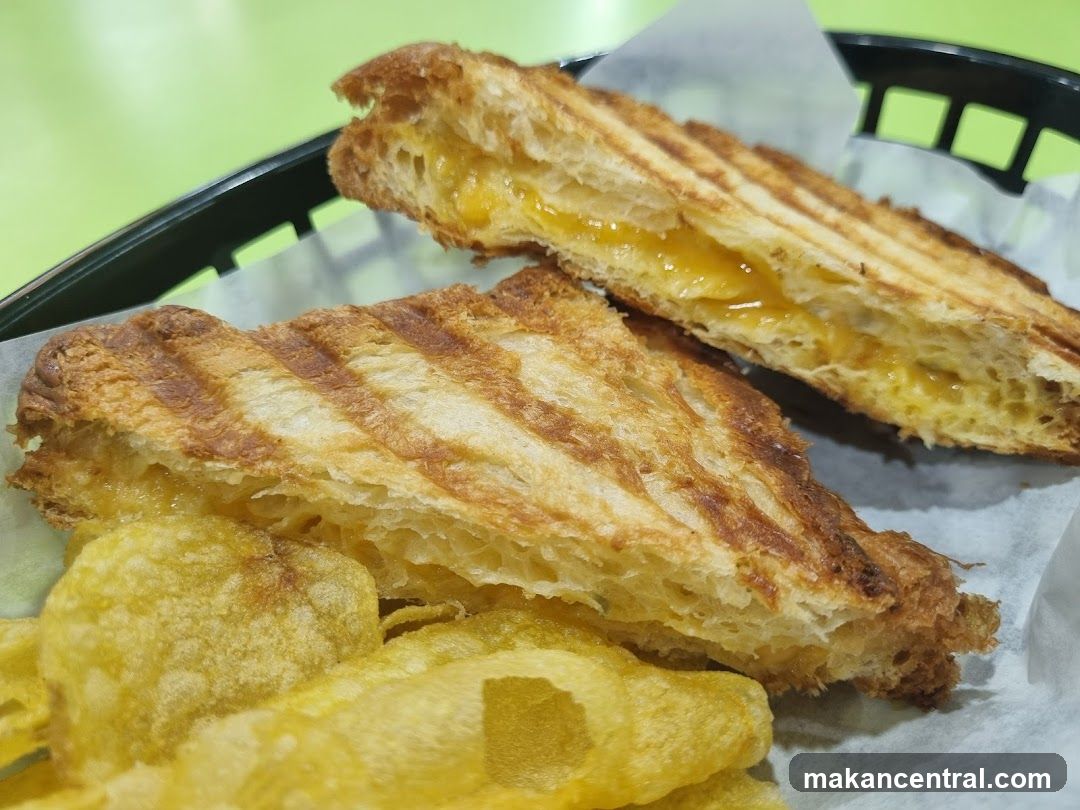 Grilled Cheese Sandwich and Chips