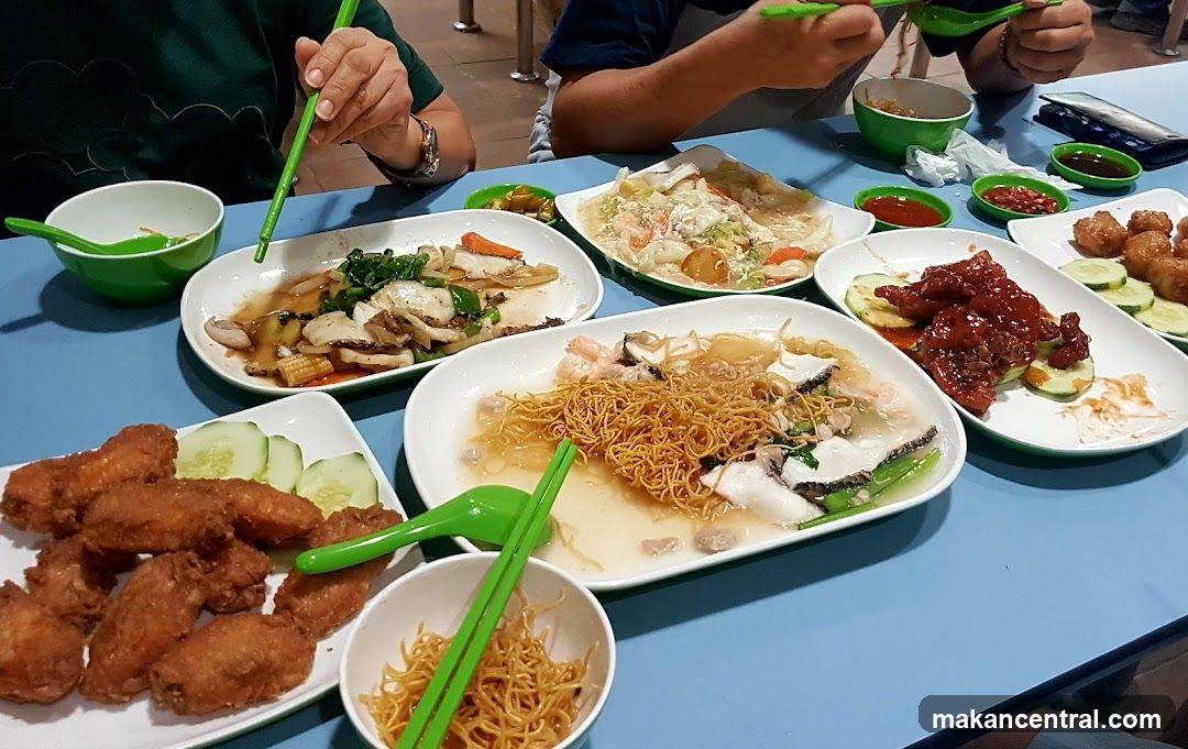 Table with various dishes