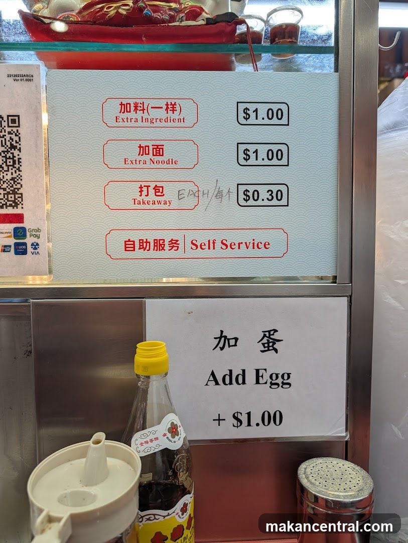 Menu Board and Condiments