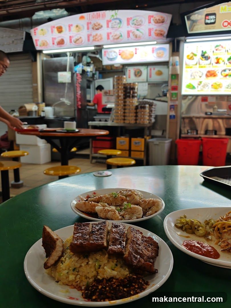 Food Stall with Dishes