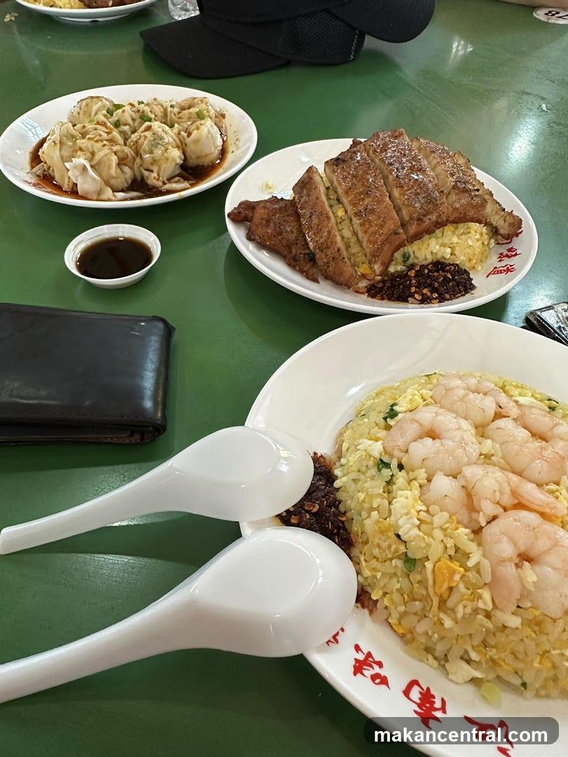 Table with Chinese Food